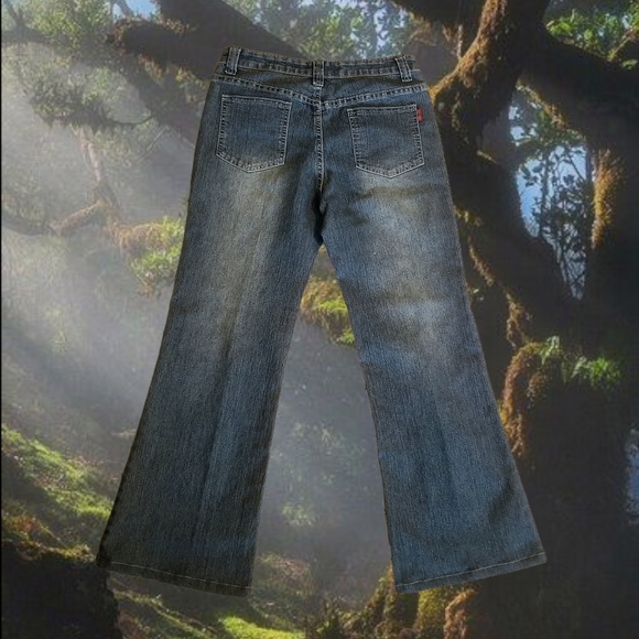 Y2K midrise flare medium wash jeans - Picture 2 of 4